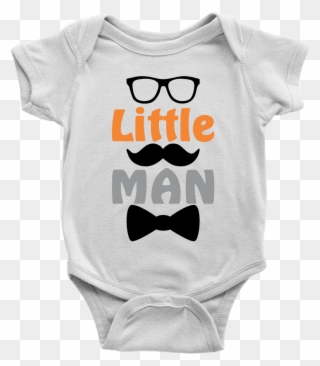 Little Man Infant Bodysuit - Infant Bodysuit Clipart