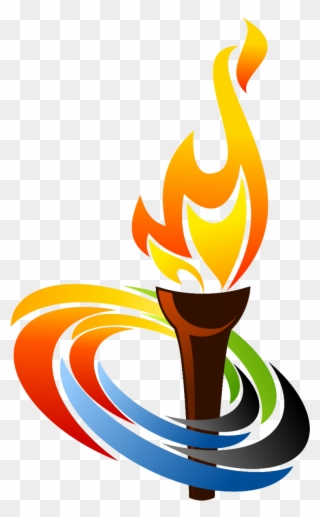 Pics For Torch Flame Png Clip - Olympic Torch Logo Png Transparent Png
