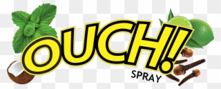 Ouch Instant Herbal Sting Relief Spray - Graphic Design Clipart