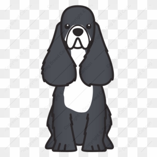 American Cocker Spaniel - Black Cocker Spaniel Cartoon Clipart