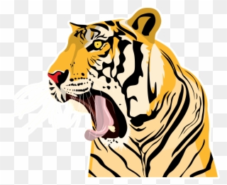 Clipart Tiger Roaring - Roaring Tiger Transparent Logo - Png Download