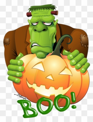 Halloween Frankie - Halloween Cartoon Frankenstein Clipart