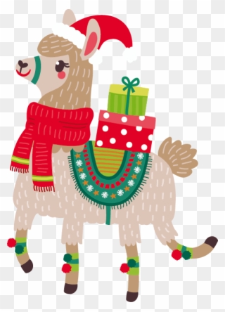 #tring Christmas Festival 30th November - Llama Christmas Clipart