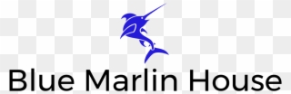 Blue Marlin Fish House - Graphic Design Clipart