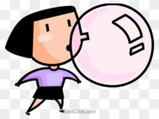 Chewing Gum Clipart Boy - Eating Chewing Gum Clipart - Png Download