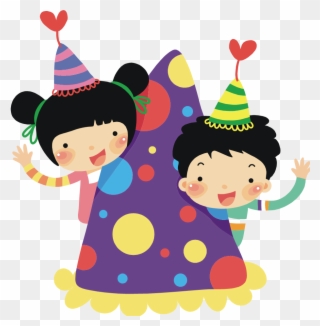 Birthday Clip Art Free Images - Kids Party Clipart Png Transparent Png