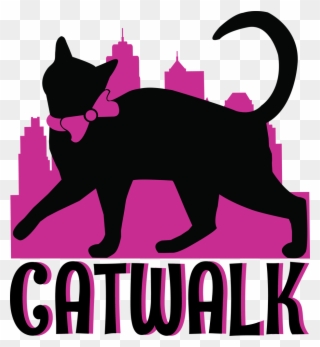 Elegant, Playful, Fashion Logo Design For Secretweapons - Cat Grabs Treat Clipart