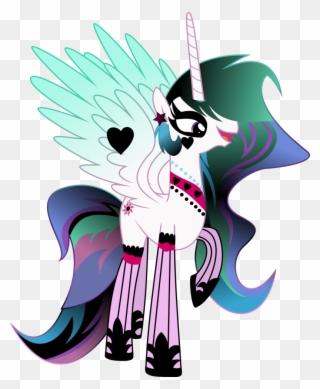 *dramatically Closes Eyes And Appears Aloof, Distant, - My Little Pony Princess Celestia Gothic Clipart