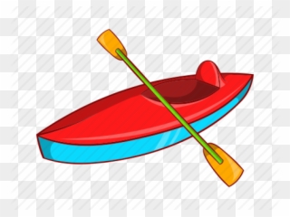 Canoe Clipart Animated - Kayaking Cartoon - Png Download