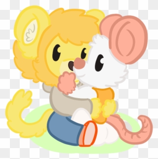 A Fable Lion And Mouse - Cartoon Clipart