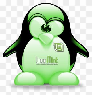 Linux Mint Sticker - Tux Linux Mint Clipart