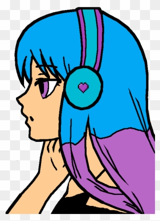 I'm Listening To Hamilton - Imagens De Anime Base Girl Clipart