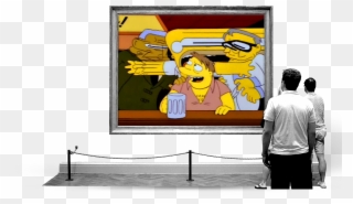 Simpsons Smear In A Gallery - Simpsons Smear Frames Clipart