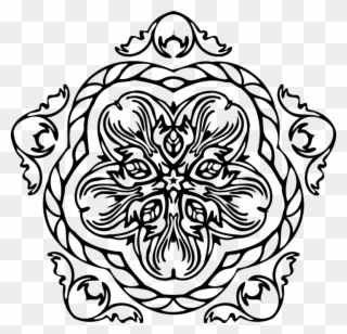 Visual Arts Line Art Drawing Ornament - Circle Clipart