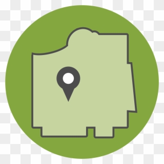 District Boundary Zone Icon - District Icon Clipart