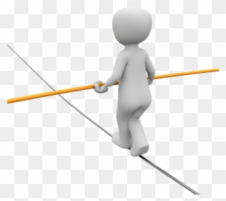 Coaching - Tightrope Walker Clipart - Png Download