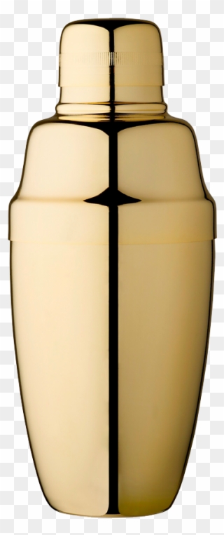 Ag Gold Plated Cocktail Shaker 50cl - Gold Cocktail Shaker Png Clipart