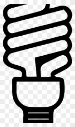 Light Bulb Clipart Compact Fluorescent - Cfl Light Bulb Clip Art - Png Download