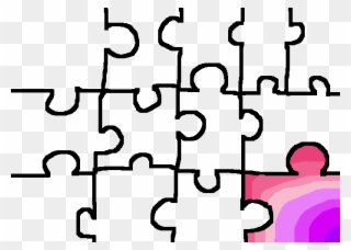 どのパズルピースにも色を付ける Clipart