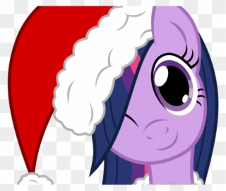 Drawn Santa Hat Transparent Background - My Little Pony Christmas Clipart