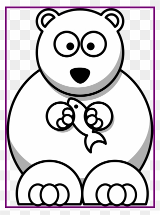 Drawn Teddy Bear Directed - Cartoon Polar Bear Drawing Clipart