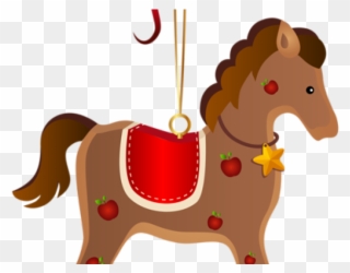 Christmas Tree Clipart Horse - Christmas Horse Png Transparent Png