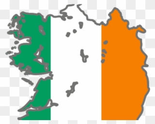 Northern Ireland Flag Clipart Icons - Ireland Map Flag - Png Download