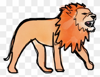 Lion Stage - Masai Lion Clipart