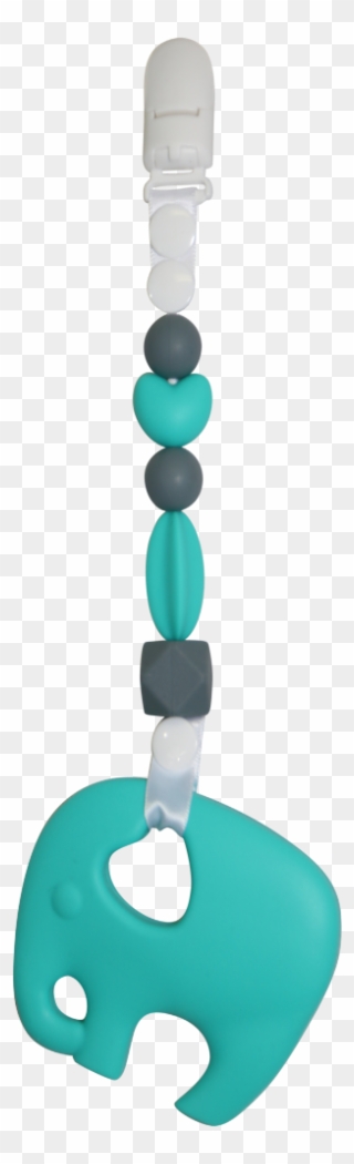 "eli The Elephant" Wearable Clip-on Teether - Elephant - Png Download