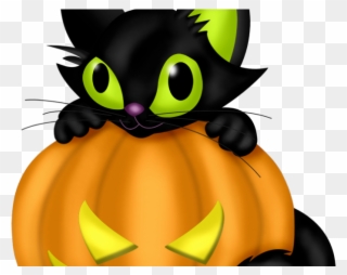 Halloween Clipart Pet - Black Cat Halloween Clipart - Png Download