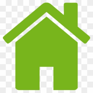 Home - House Icon Green Png Clipart