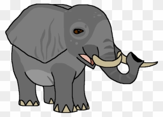 African Savannah Elephant - Indian Elephant Clipart