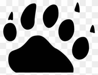 Claw Clipart Bear Footprint - Bear Icon - Png Download