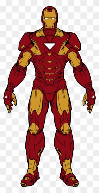 Collection Of Iron Man Body Drawing - Full Body Iron Man Drawings Clipart