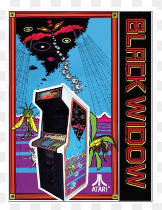 Black Widow High Score Save Kit - Black Widow Arcade Machine Clipart