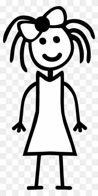 Clipart Of Logic, Stanford And Weblogs - Stick Figure Girl Png Transparent Png