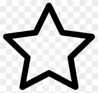 Png File Svg - Star Line Icon Png Clipart