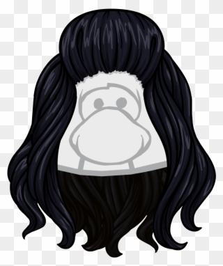 The Blackbird - Black Hair Club Penguin Clipart