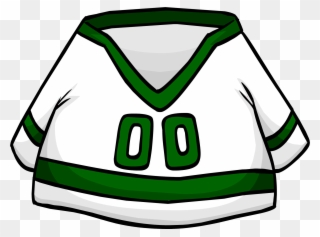 Green Away Hockey Jersey - Club Penguin Green Jersey Clipart
