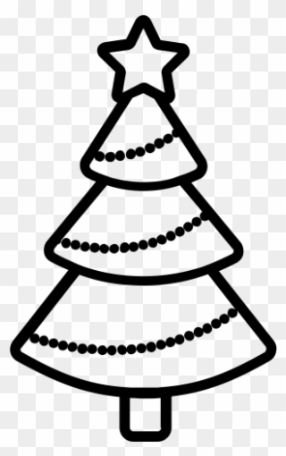 Christmas Tree Rubber Stamp - Want Easy To Draw Christmas Tree Clipart