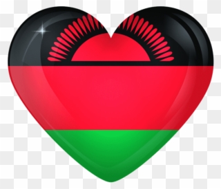 Download Malawi Large Heart Flag Clipart Png Photo - Malawi National Flag Transparent Png