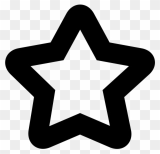 Star Empty Shape Comments - Empty Star Icon Clipart