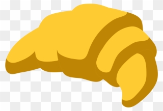 Open - Croissant Emoji Google Clipart