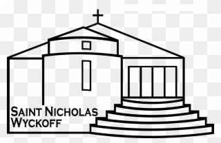 Saint Nicholas Greek Orthodox Church Logo - Line Art Clipart