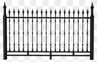 Iron Railing Clip Art - Iron Fence Transparent Background - Png Download