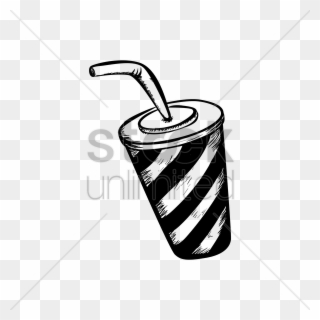 Drink Clipart Takeaway - Cup Drink Black And White Png Transparent Png