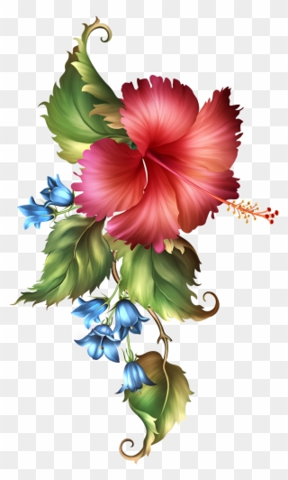 Fashionably Florale Hoe, Simply Beautiful, Flora, Frames, - Hawaiian Hibiscus Clipart