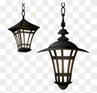 Vector Street Light Lamp Chandelier Lighting Retro - Vector Lampion Ramadhan Png Clipart