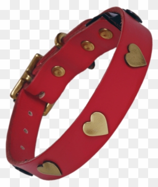 Download Golden Hearts Dog Collar Transparent Png - Bracelet Clipart
