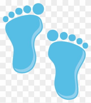 Visit - Baby Footprints Black And White Clipart
